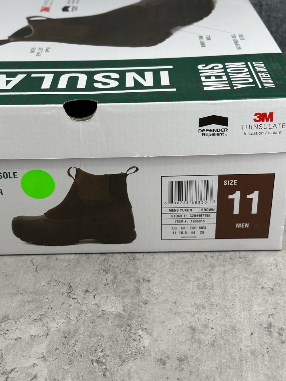 Staheekum Yukon Men’s Brown 3M Thinsulate Winter Snow Boots Sz 11 Worn Once - Picture 7 of 7